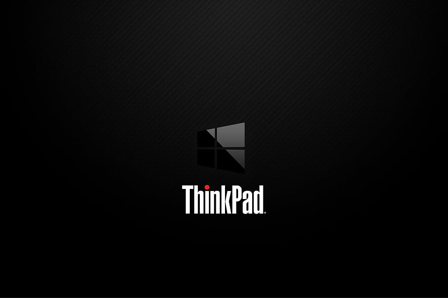 ThinkPad Minimalist Black Logo Wallpaper with Subtle Diagonal Texture HD wallpaper