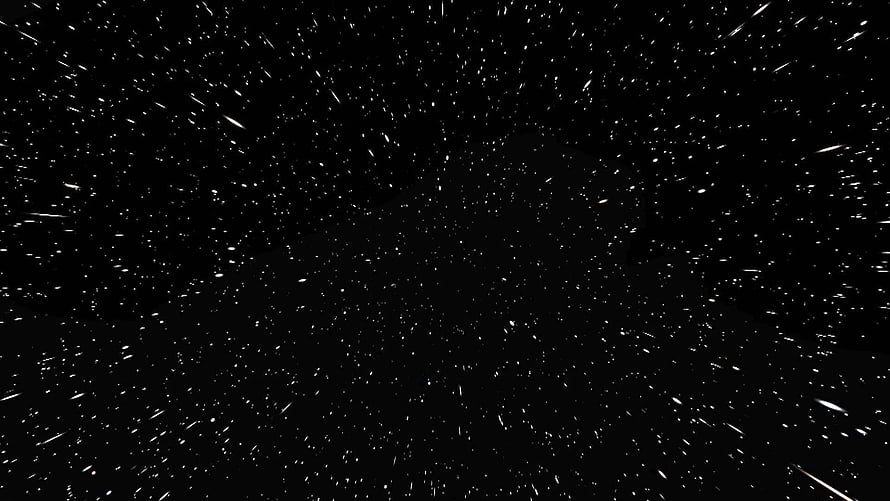 Star Wars Hyperspace Starfield Background with Streaking Stars and Deep Space Void HD wallpaper