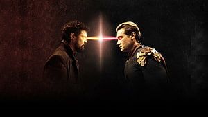 Butcher and Homelander Face Off in The Boys Dramatic Confrontation HD wallpaper
