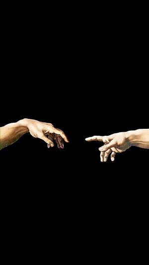 The Creation of Adam Hands Detail from Sistine Chapel Ceiling by Michelangelo HD phone wallpaper