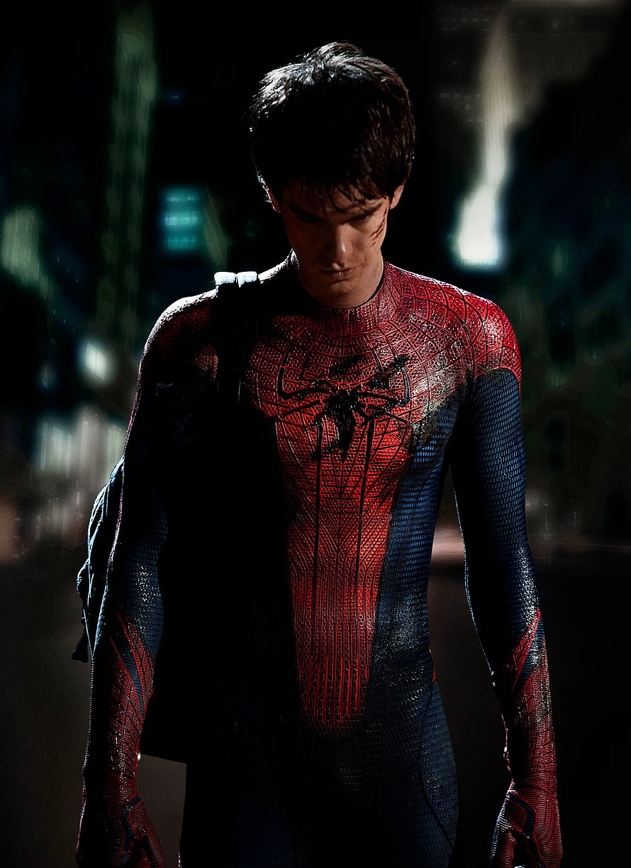 Spider-Man Homecoming Suit Unmasked Portrait in Dark City, The Amazing Spider Man (2012) Gallery, Spider Man Sad HD phone wallpaper