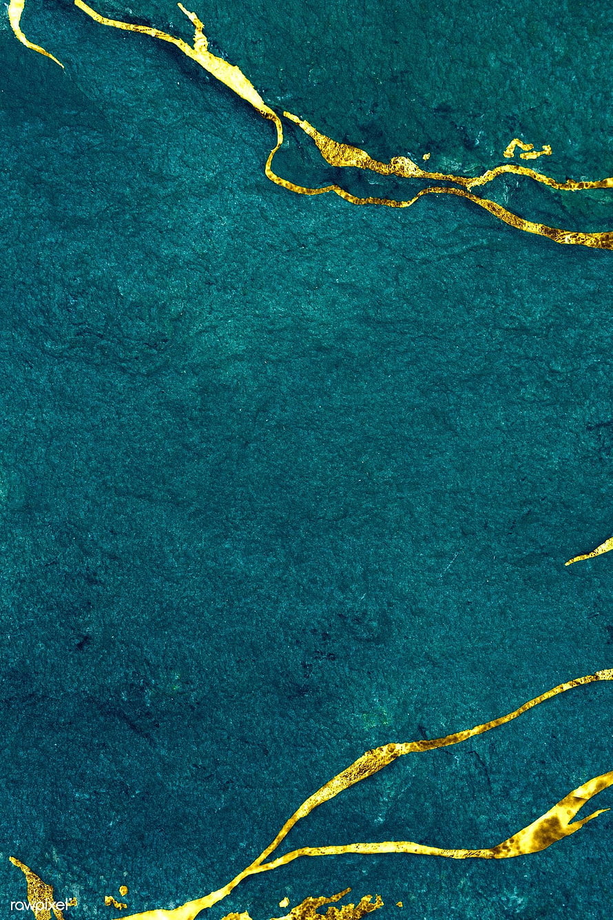 Elegant Turquoise and Gold Marble Texture with Organic Veining for Premium Design Backgrounds HD phone wallpaper