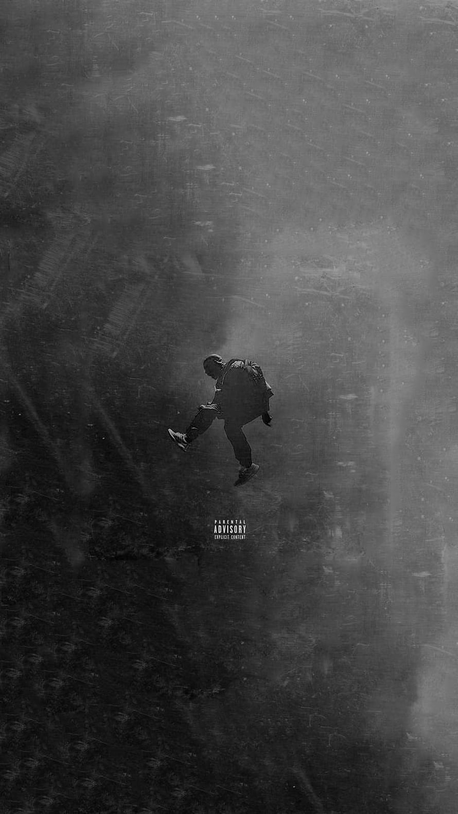 Metro Boomin album cover art featuring a figure falling through dark misty atmosphere HD phone wallpaper