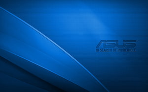 Asus In Search Of Incredible Blue Abstract Wallpaper HD wallpaper