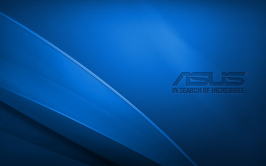 Asus In Search Of Incredible Blue Abstract Wallpaper HD wallpaper