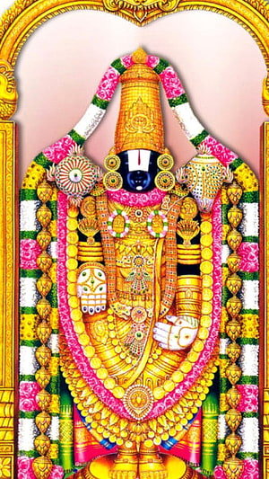 Lord Ayyappa Devotee Wallpaper with Golden Crown and Flower Garlands HD phone wallpaper