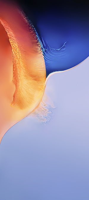 Vivo X60 Pro Abstract Gradient Wallpaper with Warm Orange and Cool Blue Tones HD phone wallpaper