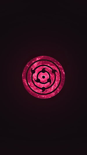 Pink Galaxy Sharingan Anime Eye Symbol Wallpaper HD phone wallpaper