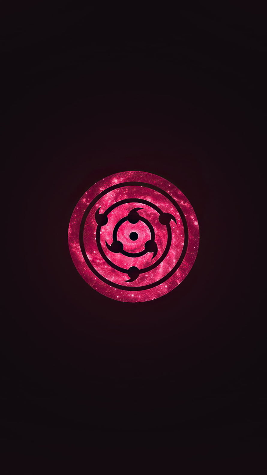 Pink Galaxy Sharingan Anime Eye Symbol Wallpaper HD phone wallpaper