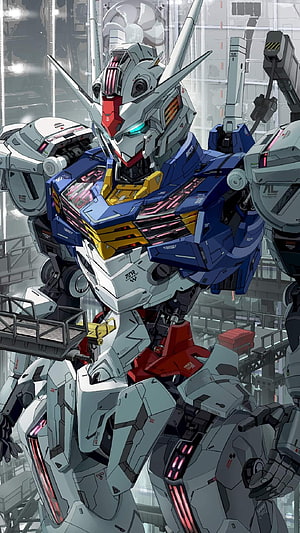 Gundam RX-93 Nu Gundam Anime Robot Mecha Illustration HD phone wallpaper