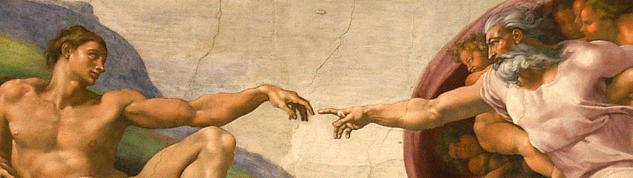 Michelangelo's Creation of Adam Fresco Detail from the Sistine Chapel Ceiling HD wallpaper