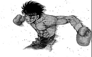 Makunouchi Ippo Intense Boxing Action Manga Illustration, Hajime No Ippo Drawing, Ippo Makunouchi HD wallpaper
