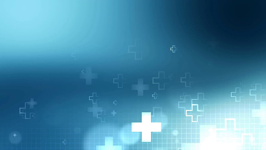 Abstract Blue Medical Cross Pattern with Digital Grid and Soft Gradient Background HD wallpaper