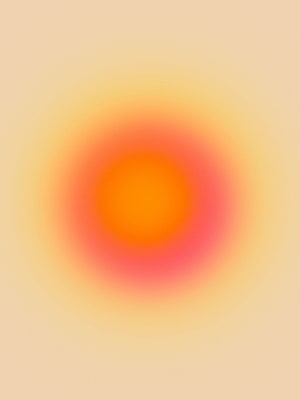 Warm Gradient Aura Glow with Soft Orange and Pink Radial Light on Cream Background HD phone wallpaper