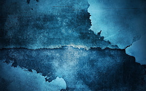 Dark Blue Watercolor Texture with Abstract Ink Stains and Grunge Surface HD wallpaper