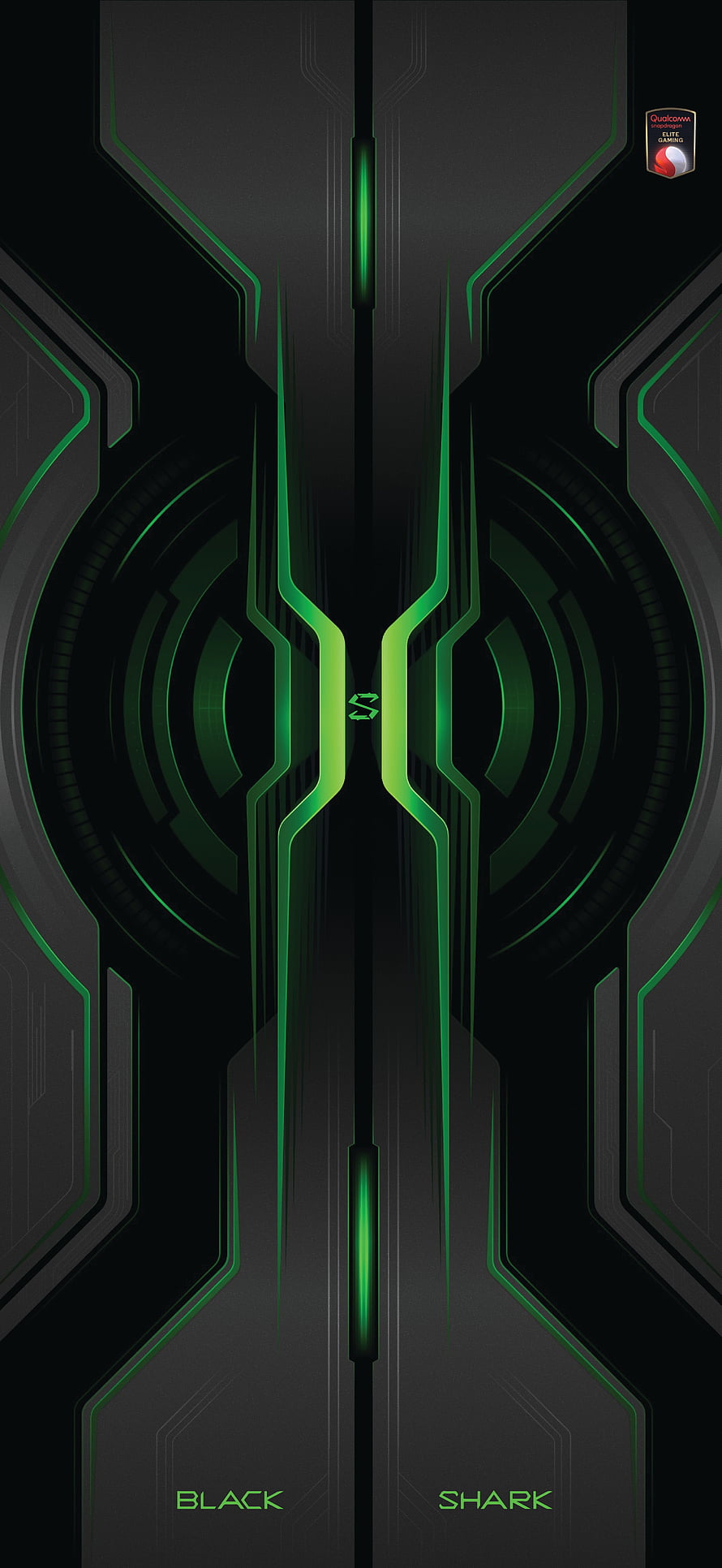 Black Shark Gaming Phone Aesthetic with Neon Green Accents and Futuristic Design HD phone wallpaper