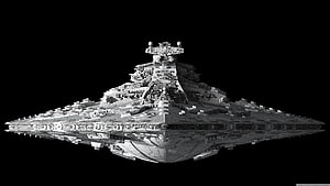Star Wars Imperial Star Destroyer spaceship model in space HD wallpaper