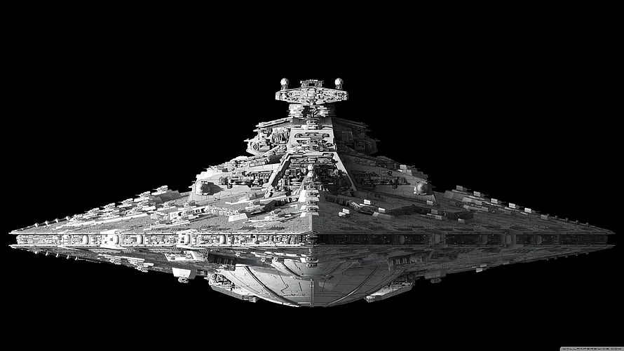 Star Wars Imperial Star Destroyer spaceship model in space HD wallpaper