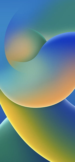 iOS 16 Green Abstract Gradient Wallpaper for iPhone 13 HD phone wallpaper