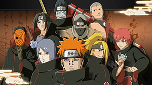 Akatsuki Organization Members Group Portrait Anime Wallpaper HD wallpaper