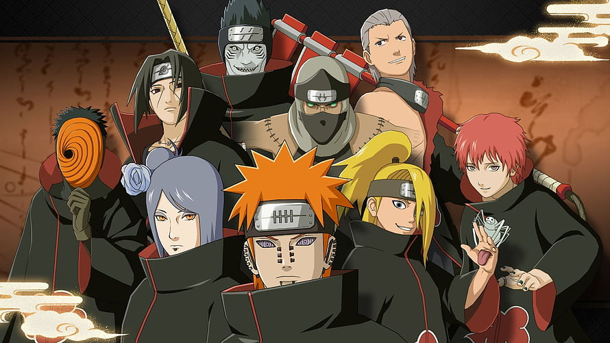 Akatsuki Organization Members Group Portrait Anime Wallpaper HD wallpaper