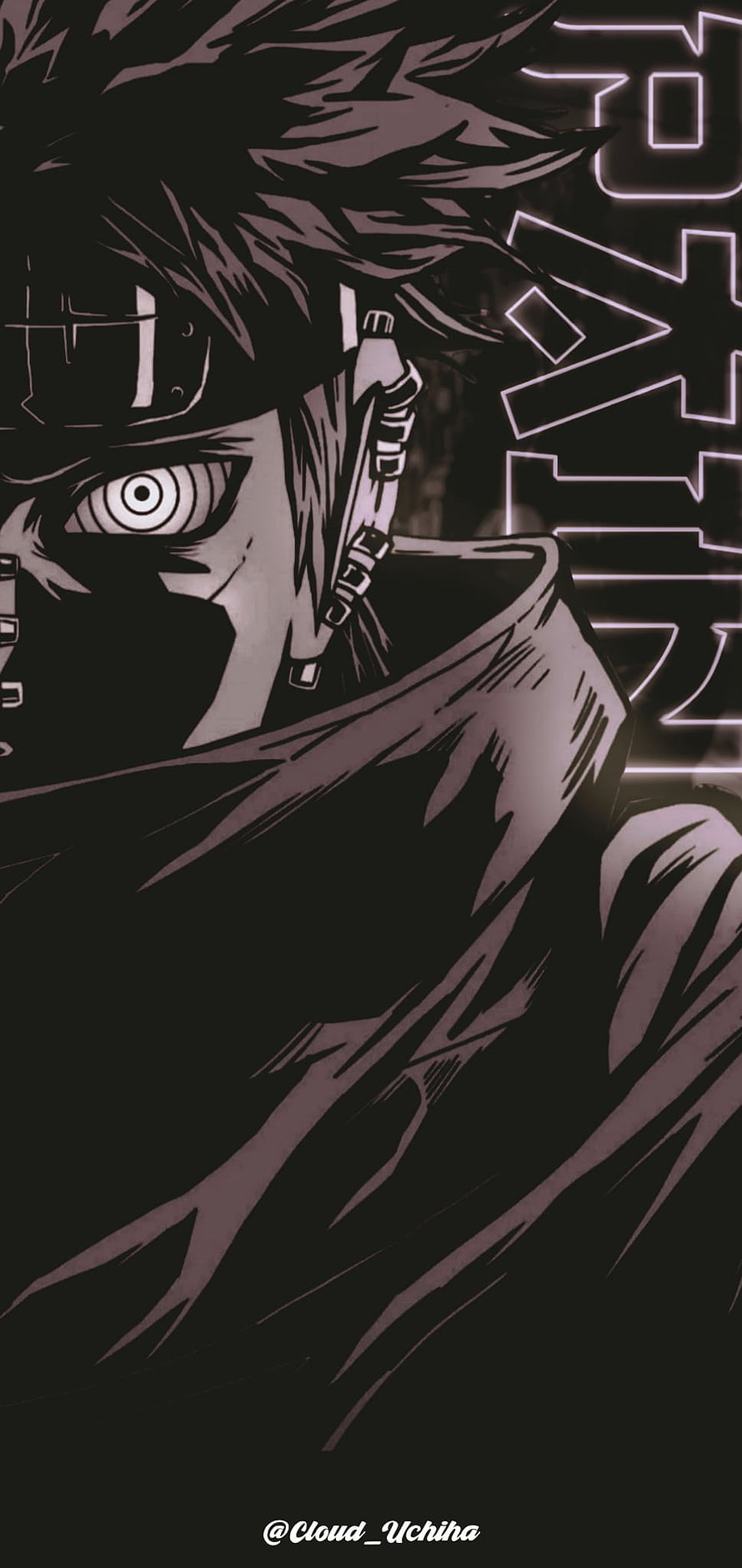 Madara Uchiha Sharingan Anime Character Portrait Dark Aesthetic Wallpaper HD phone wallpaper