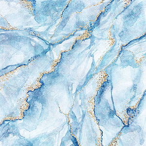 Watercolor Blue Marble Texture with Gold Glitter Veins and Soft Pastel Aesthetic HD phone wallpaper