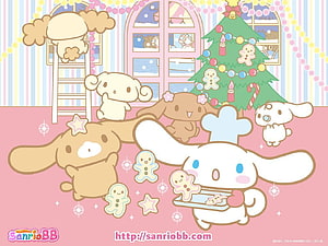Cinnamoroll and Friends Christmas Baking Wallpaper HD wallpaper