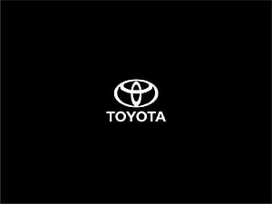 Minimalist Toyota Logo on Black Background HD wallpaper