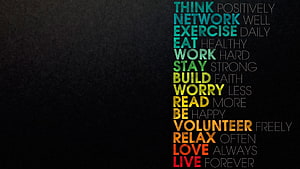Motivational Life Advice Typography on Dark Textured Background HD wallpaper