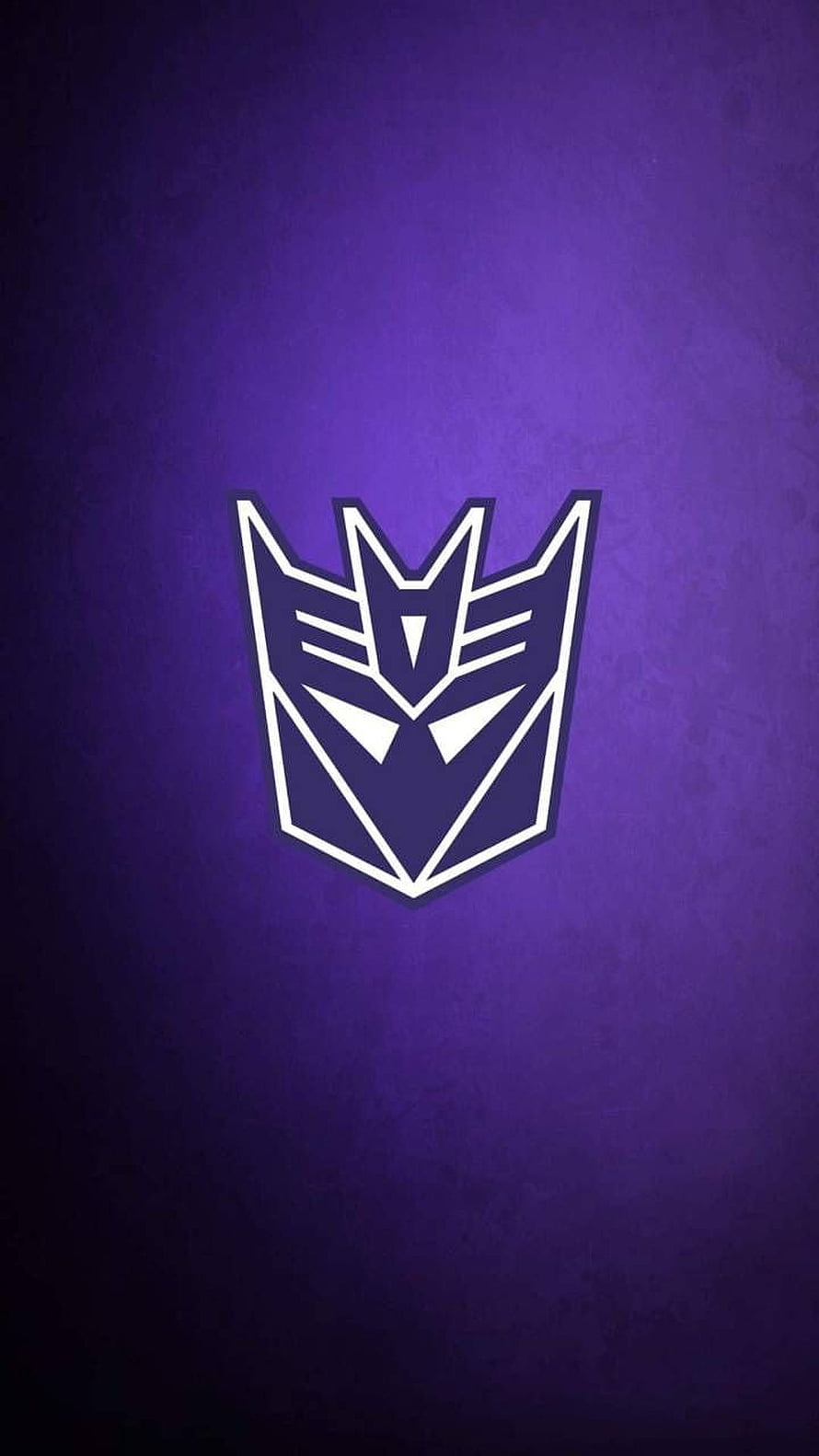Decepticons Emblem on Textured Purple Background HD phone wallpaper