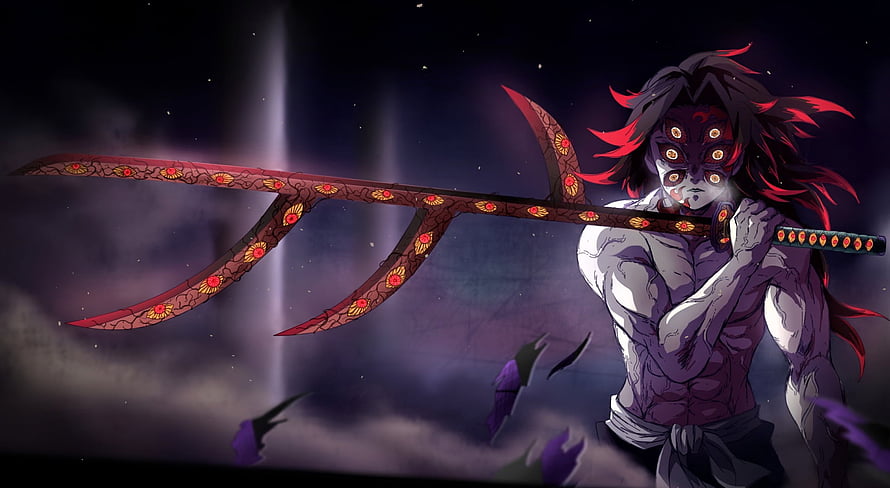 Kokushibo Upper Rank One Demon Slayer Anime Character Artwork HD wallpaper