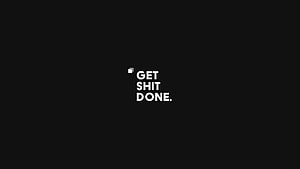 Minimalist Black Background with Bold White Motivational Typography HD wallpaper