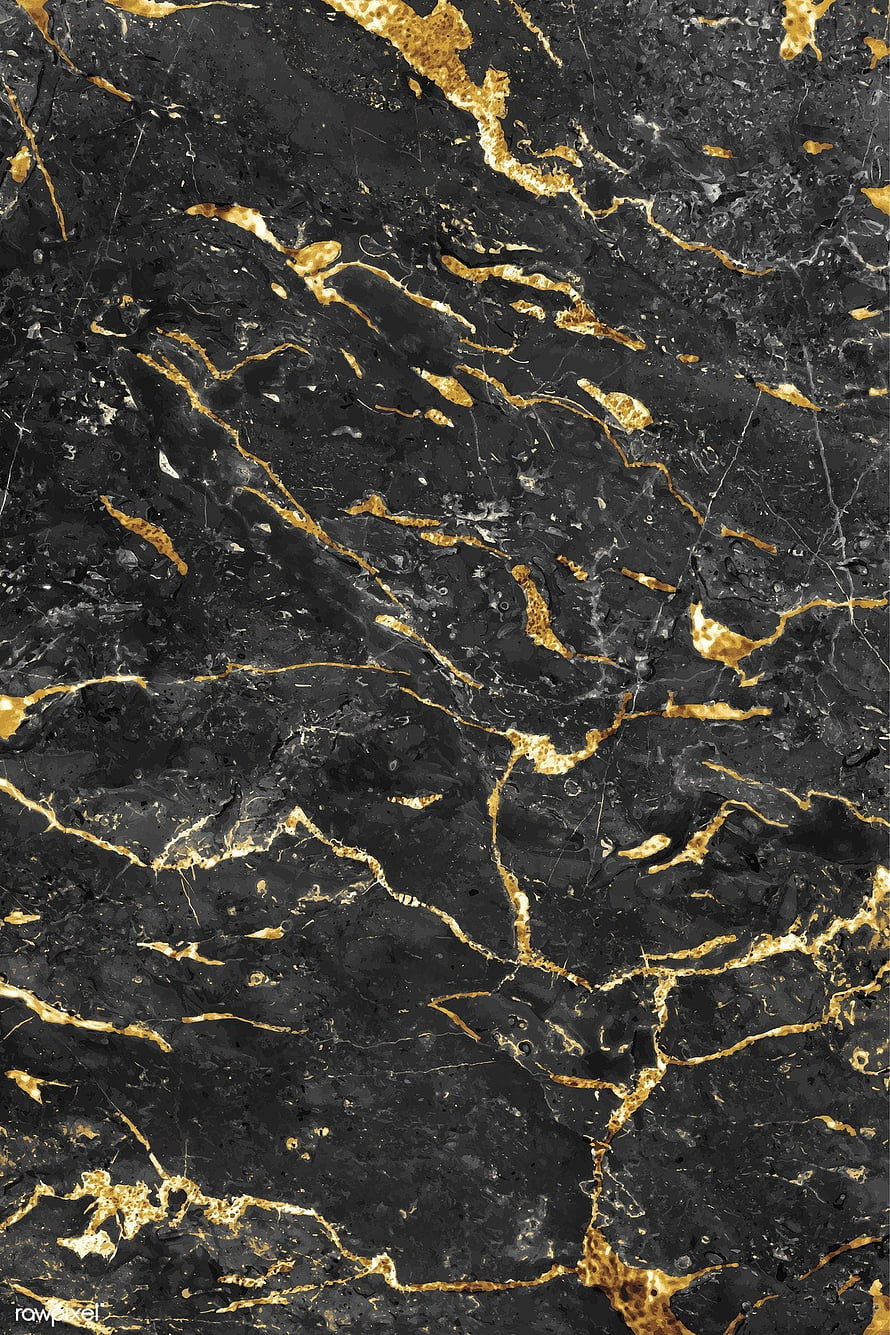 Luxurious Black Marble Texture With Gold Veins For Elegant Interior Design Background HD phone wallpaper