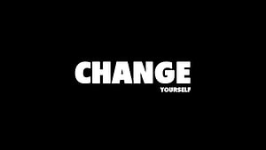 Minimalist Black Background with Bold White Motivational Typography HD wallpaper