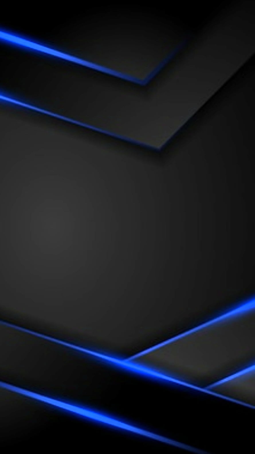 Abstract Dark Blue Neon Geometric Lines Wallpaper HD phone wallpaper
