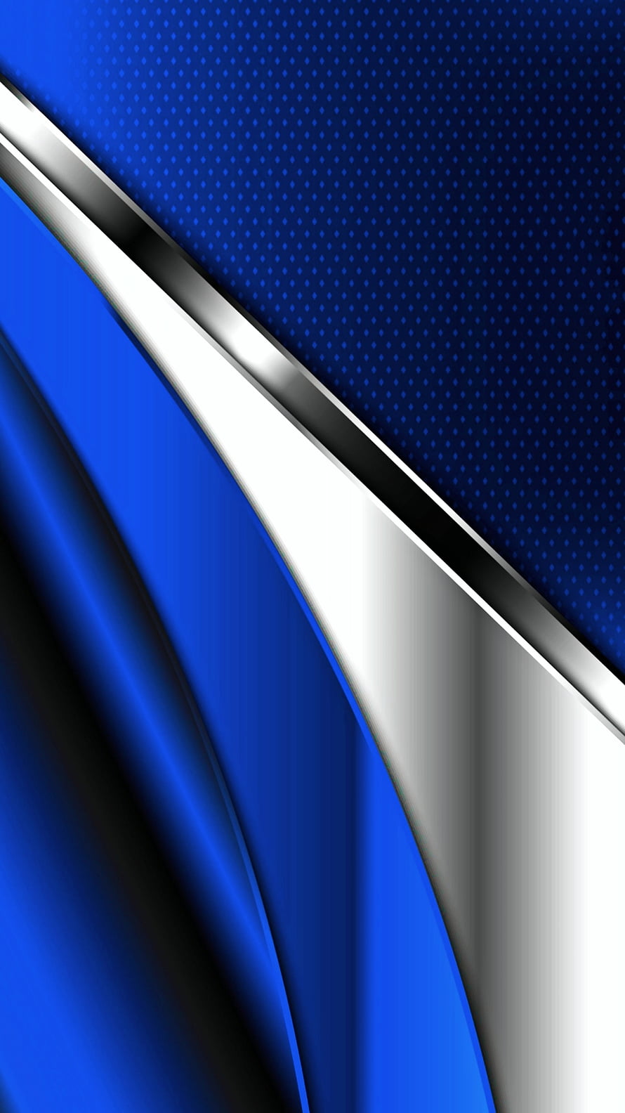 Abstract Blue and Silver Diagonal Waves with Dotted Background HD phone wallpaper