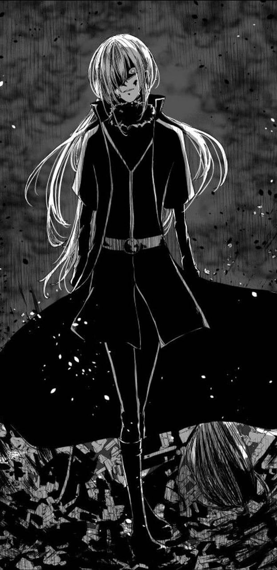 Rimuru Tempest from Tensei Slime in Dark Monochrome Anime Illustration HD phone wallpaper