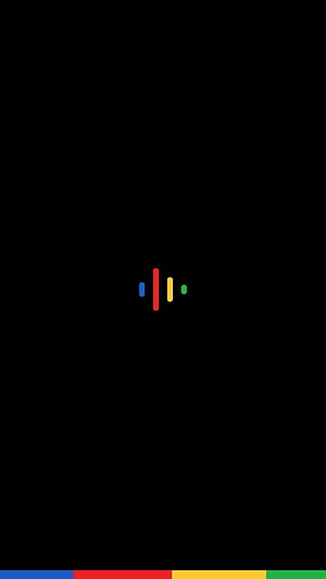 Google Assistant Logo Minimalist Black Background with Colorful Vertical Bars HD phone wallpaper