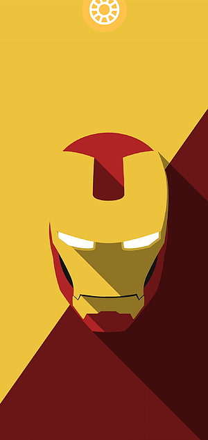 Minimalist Iron Man Mask Vector Art Wallpaper, Galaxy A51 Hole Punch - Novocom.top, Middle Hole Punch HD phone wallpaper