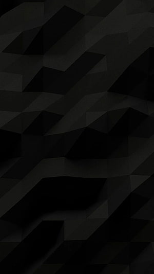 Dark Low-Poly Geometric Abstract Pattern with Subtle Grey Facets and Minimalist Depth HD phone wallpaper