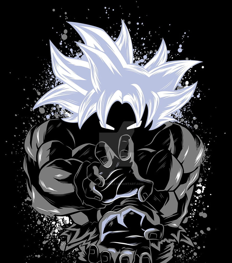 Goku Ultra Instinct Shadow Silhouette Anime Wallpaper HD phone wallpaper