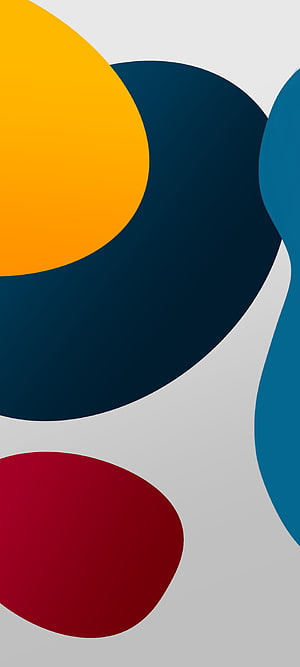 Abstract Geometric Shapes in Blue, Yellow, and Red on Gray Background HD phone wallpaper