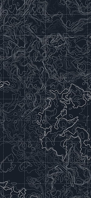 Dark Blue Topographic Contour Map with Grid Lines and Elevation Patterns HD phone wallpaper
