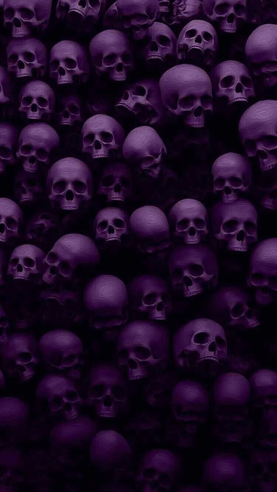Dark Purple Skull Pattern Wallpaper HD phone wallpaper