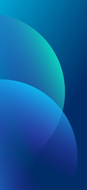 Abstract Blue and Teal Gradient Circles Wallpaper HD phone wallpaper