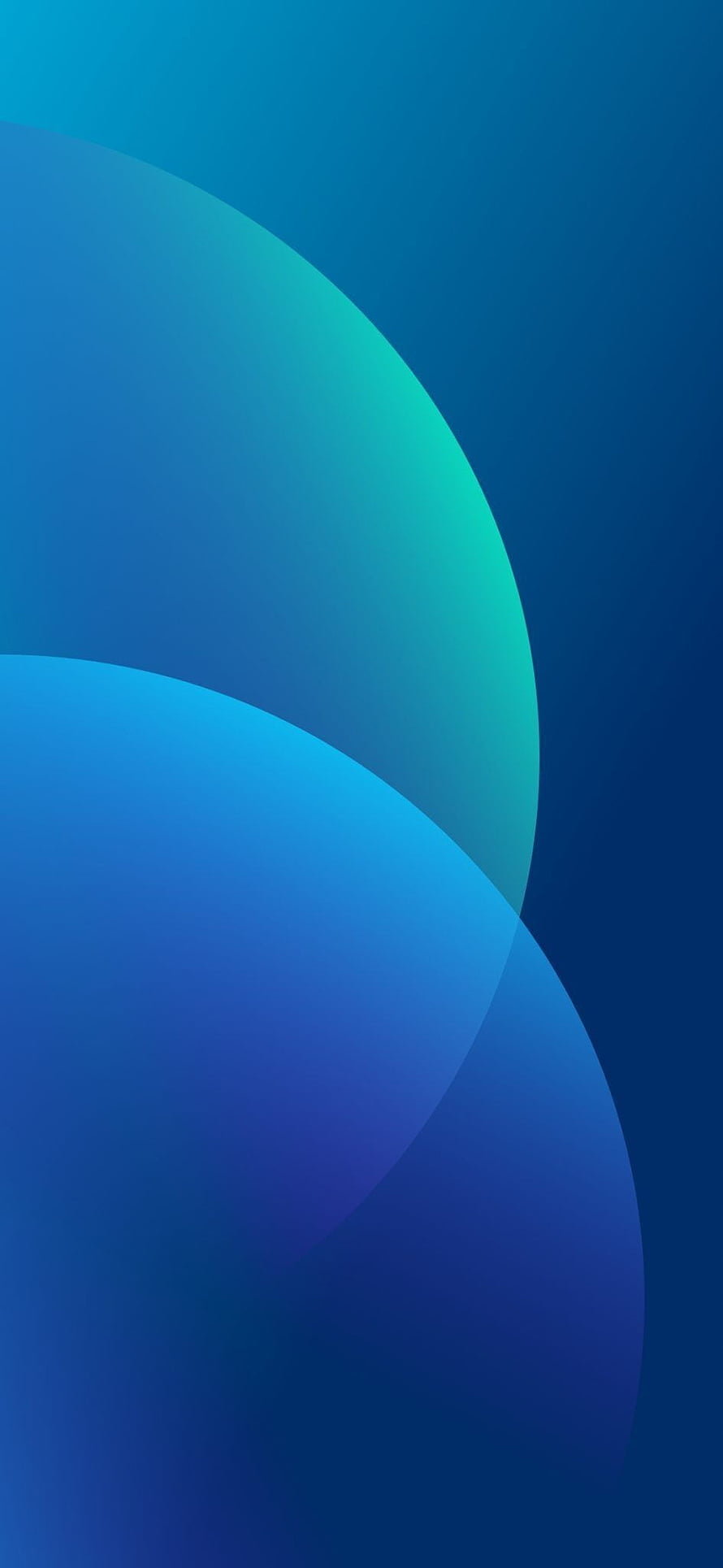 Abstract Blue and Teal Gradient Circles Wallpaper HD phone wallpaper