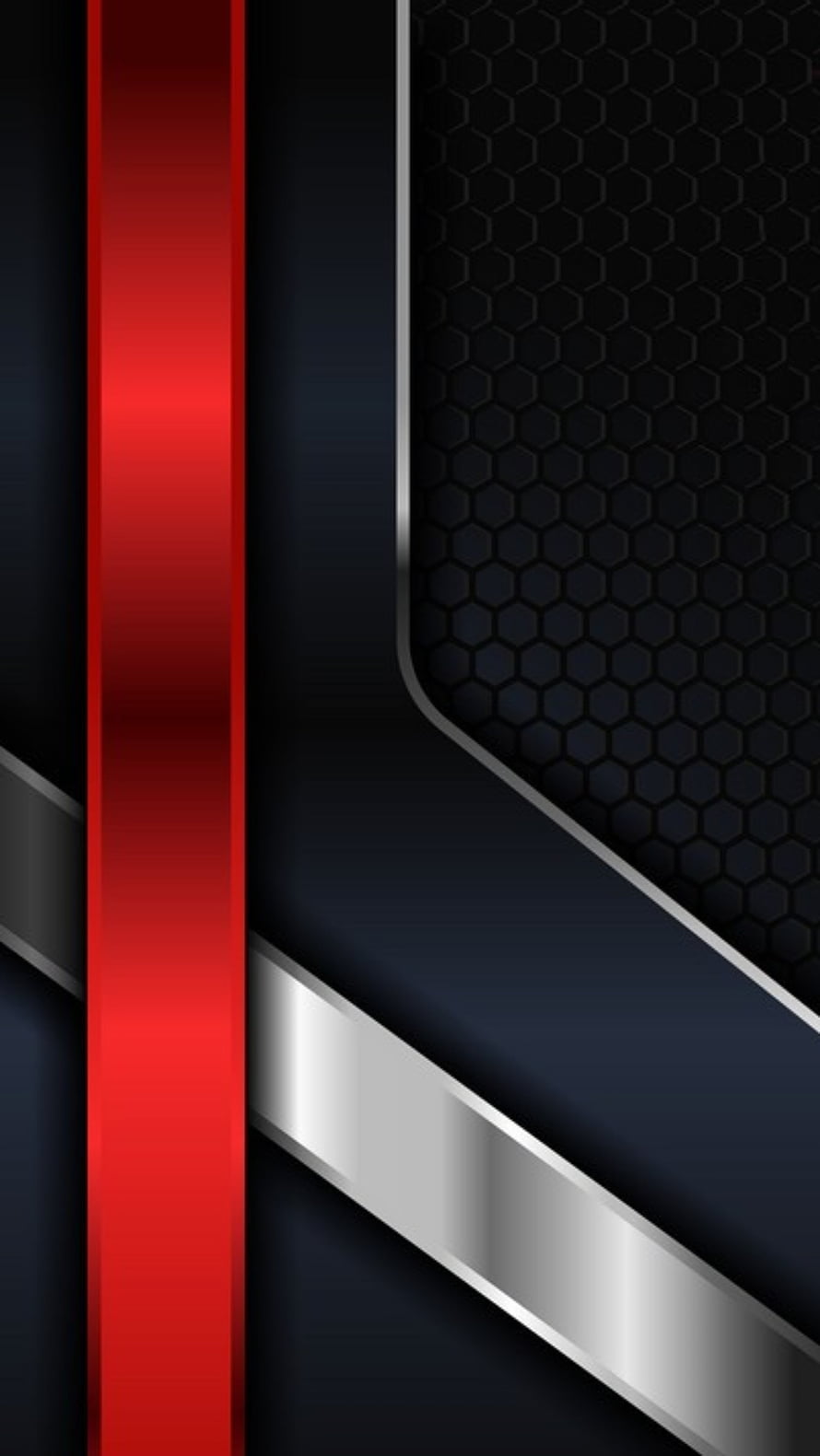 Abstract Red and Black Geometric Wallpaper with Honeycomb Texture HD phone wallpaper