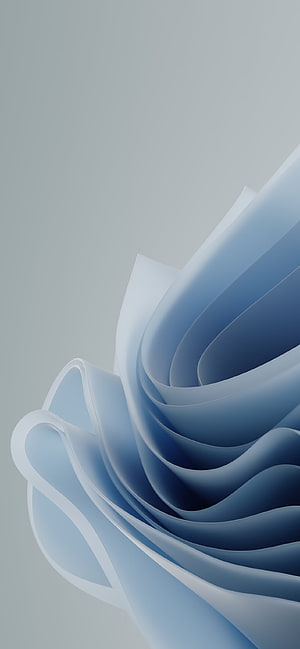 Windows 11 Abstract Blue Ribbon Flowing 3D Minimalist Wallpaper HD phone wallpaper