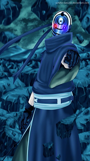 Tobirama Senju wearing the Noh mask from Naruto Shippuden anime HD phone wallpaper
